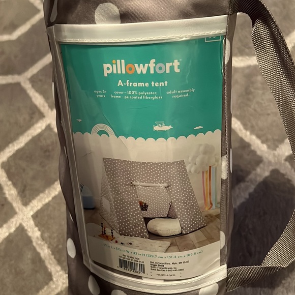 NIB! A Frame grey and white dots pillowfort tent - Picture 9 of 9